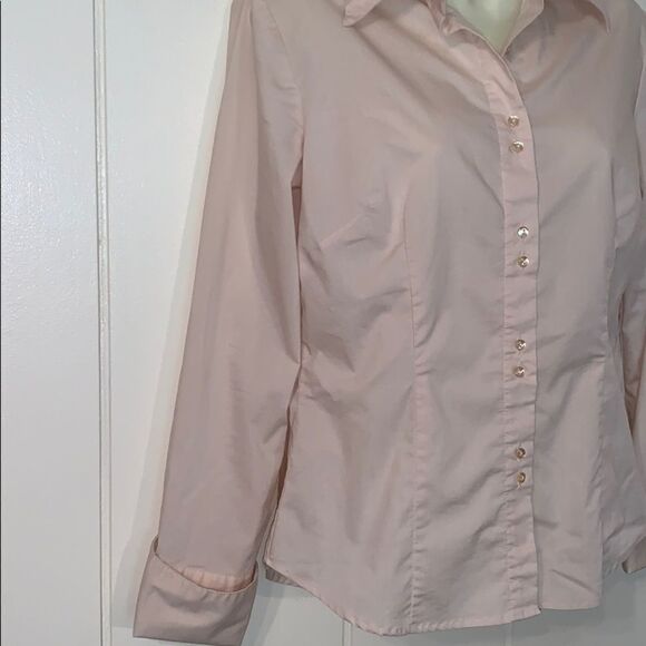 Vtg Camaieu light tan button down shirt - Picture 6 of 8